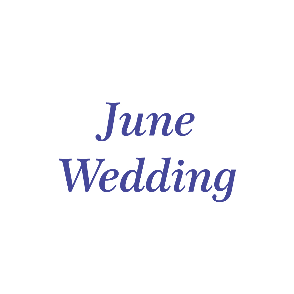 June Wedding